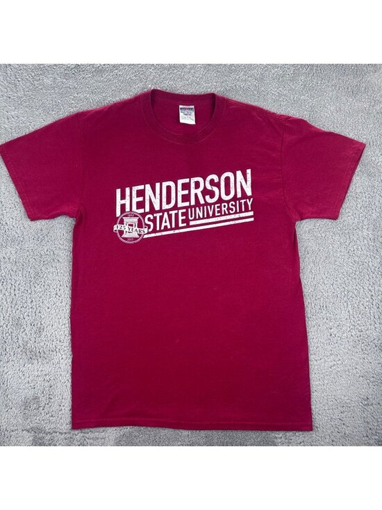 JERZEES Other - Jerzees Henderson State University T-Shirt Mens Medium Maroon 125 Years Graphic